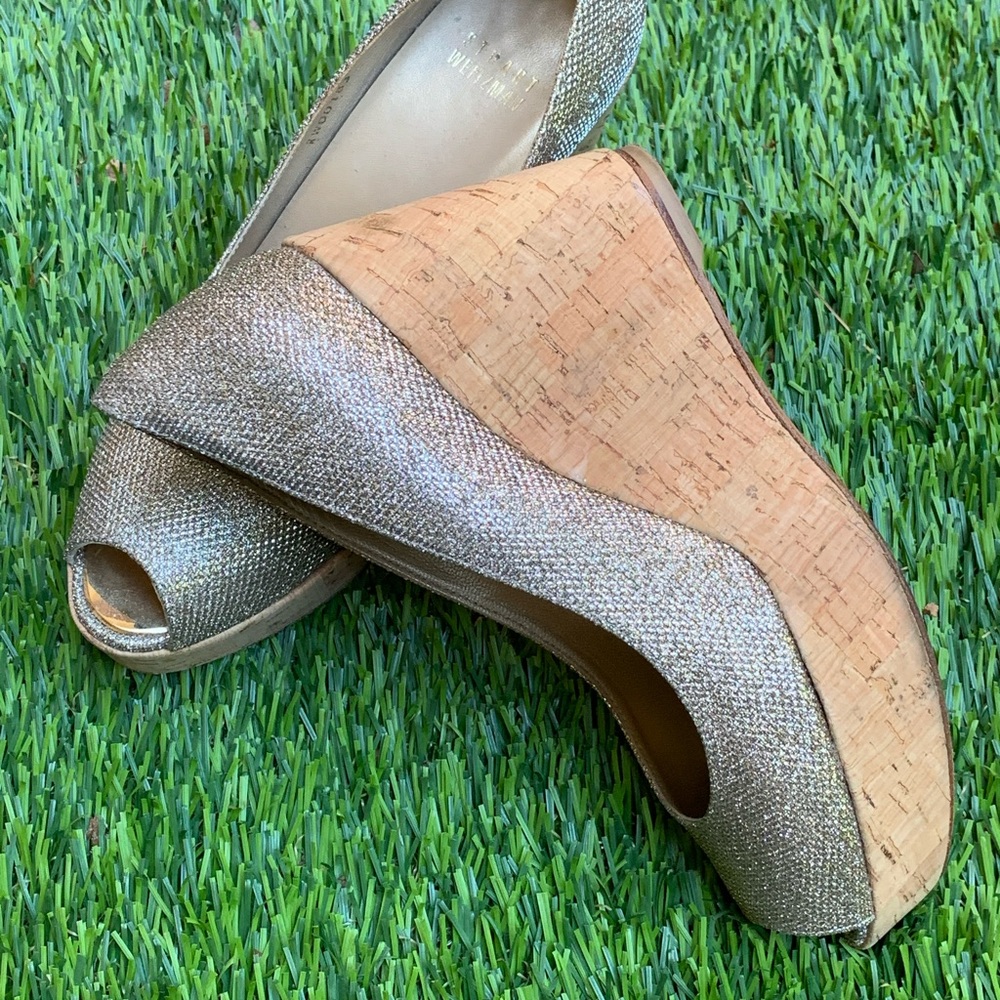 Stuart Weitzman Corkswoon Wedge 6.5